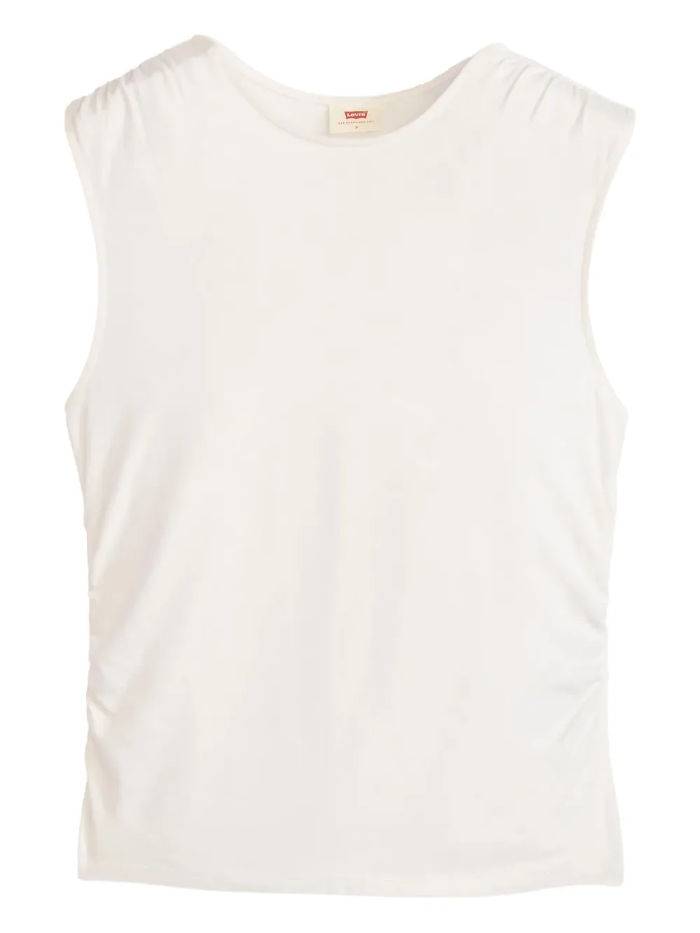 Levi's ruched-design sleeveless top - ホワイト Levi's ruched-design sleeveless top - ホワイト