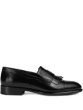 Doucal's leather fringe loafers - Black