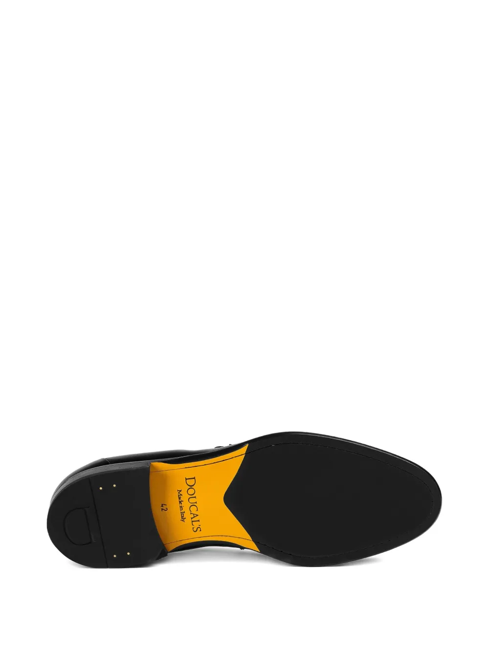 Doucal's leather fringe loafers Black