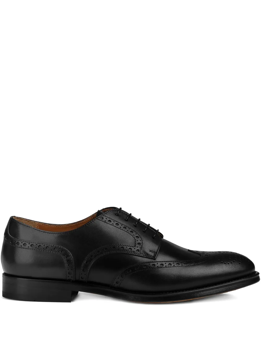 Doucal's leather lace-up brogues Black
