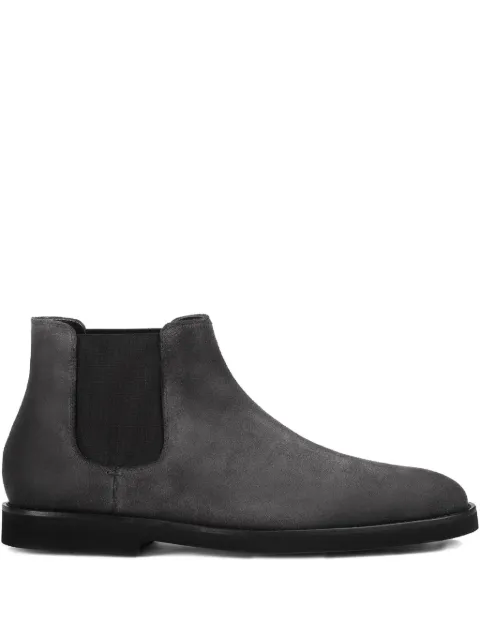 Doucal's elastic-panel suede chelsea boots