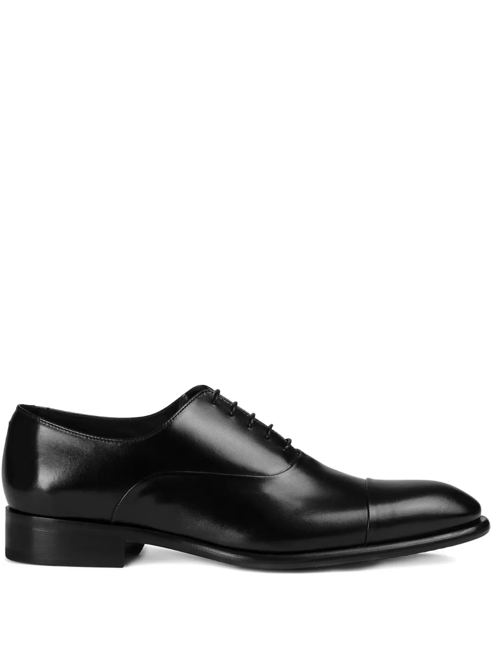 Doucal's leather lace-up Oxford shoes | Black | Image 1