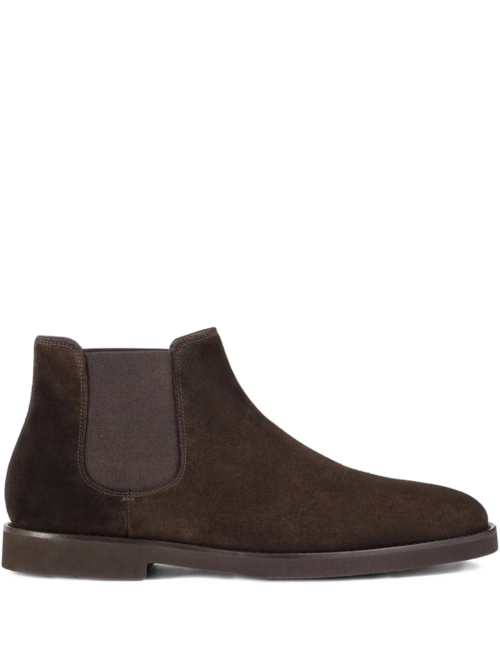 Doucal's suede elastic-sided ankle boots | Brown | Image 1