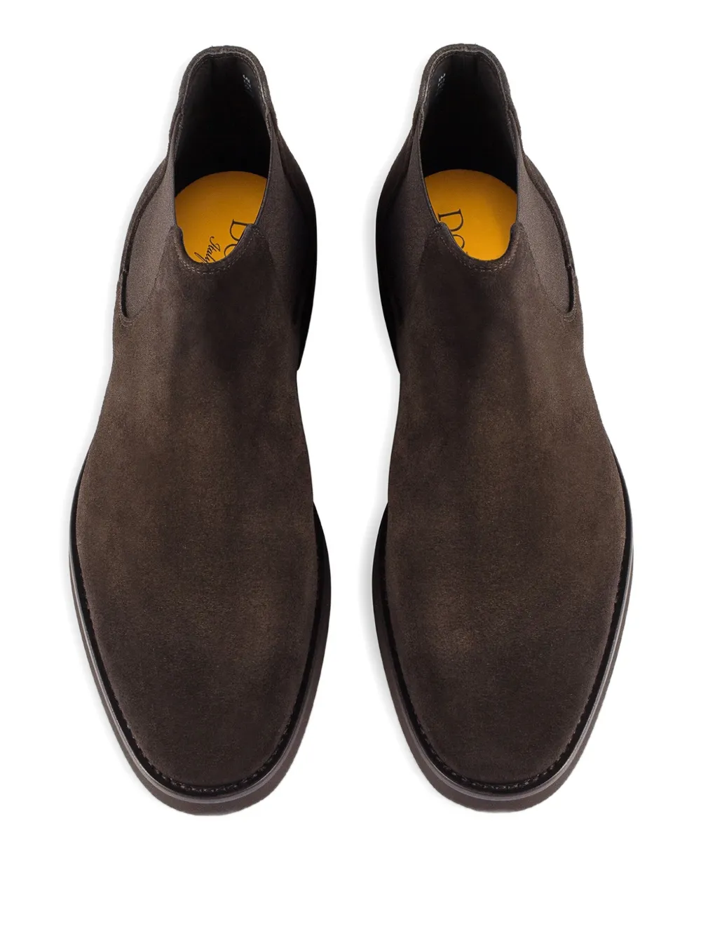 Doucal's suede elastic-sided ankle boots Brown