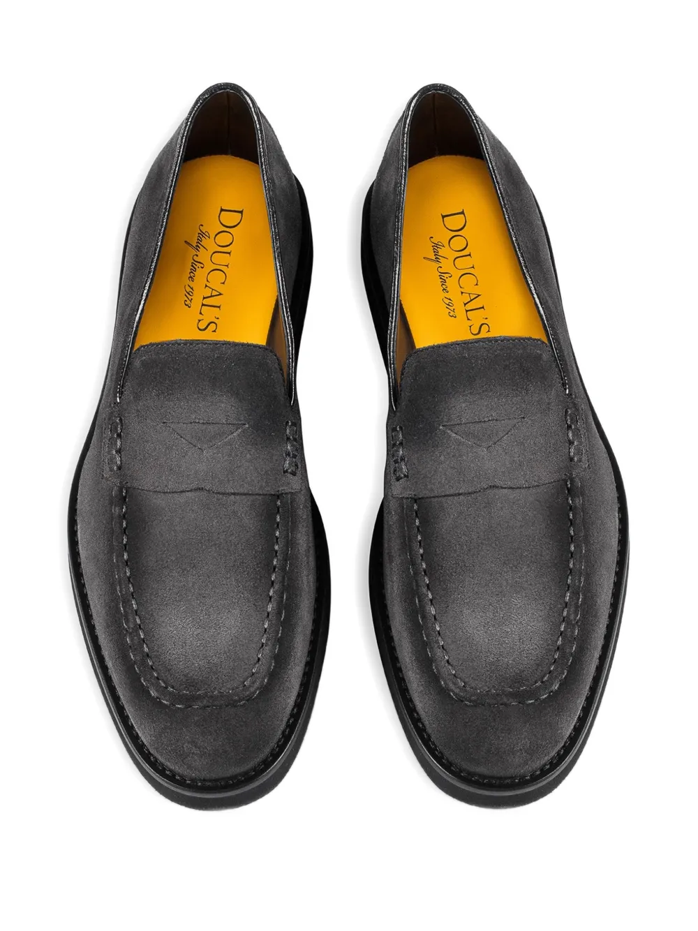 Doucal's suede loafers Grey