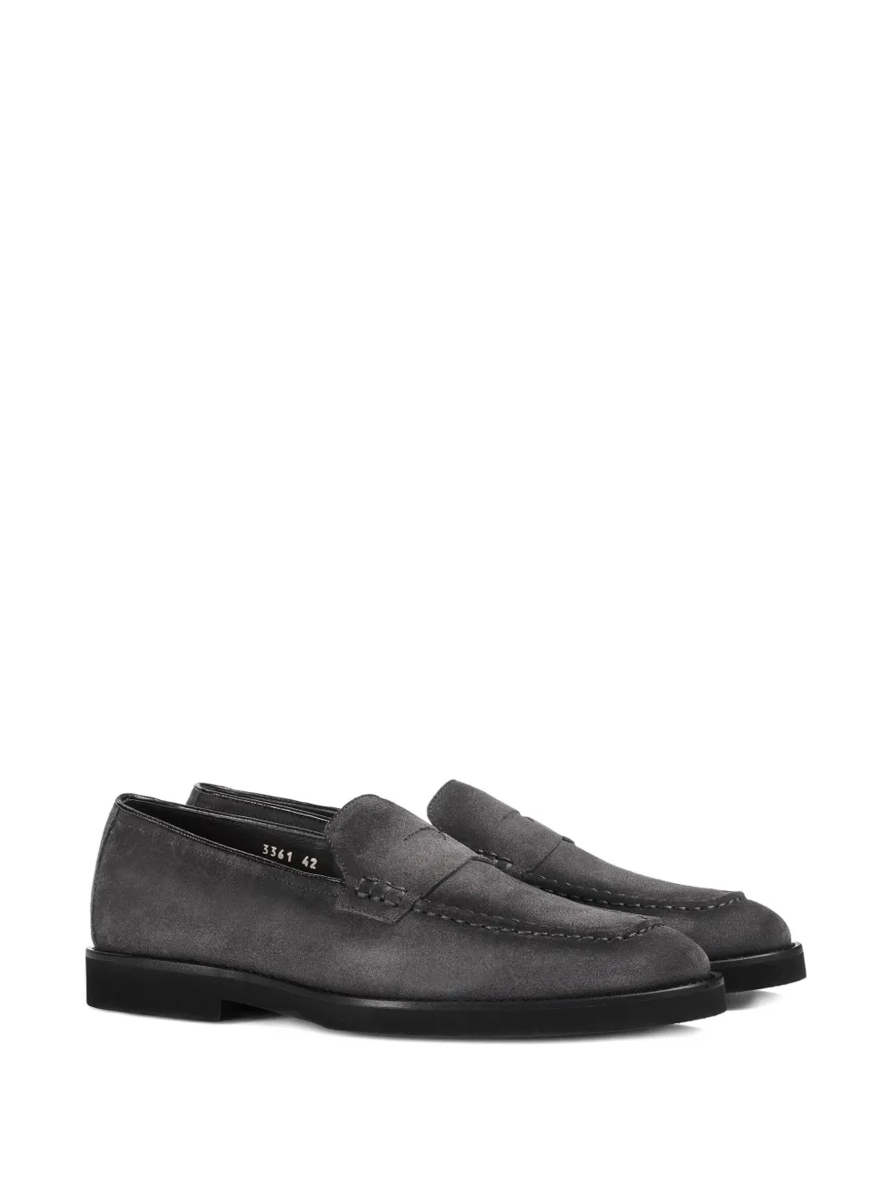 Doucal's suede loafers Grey