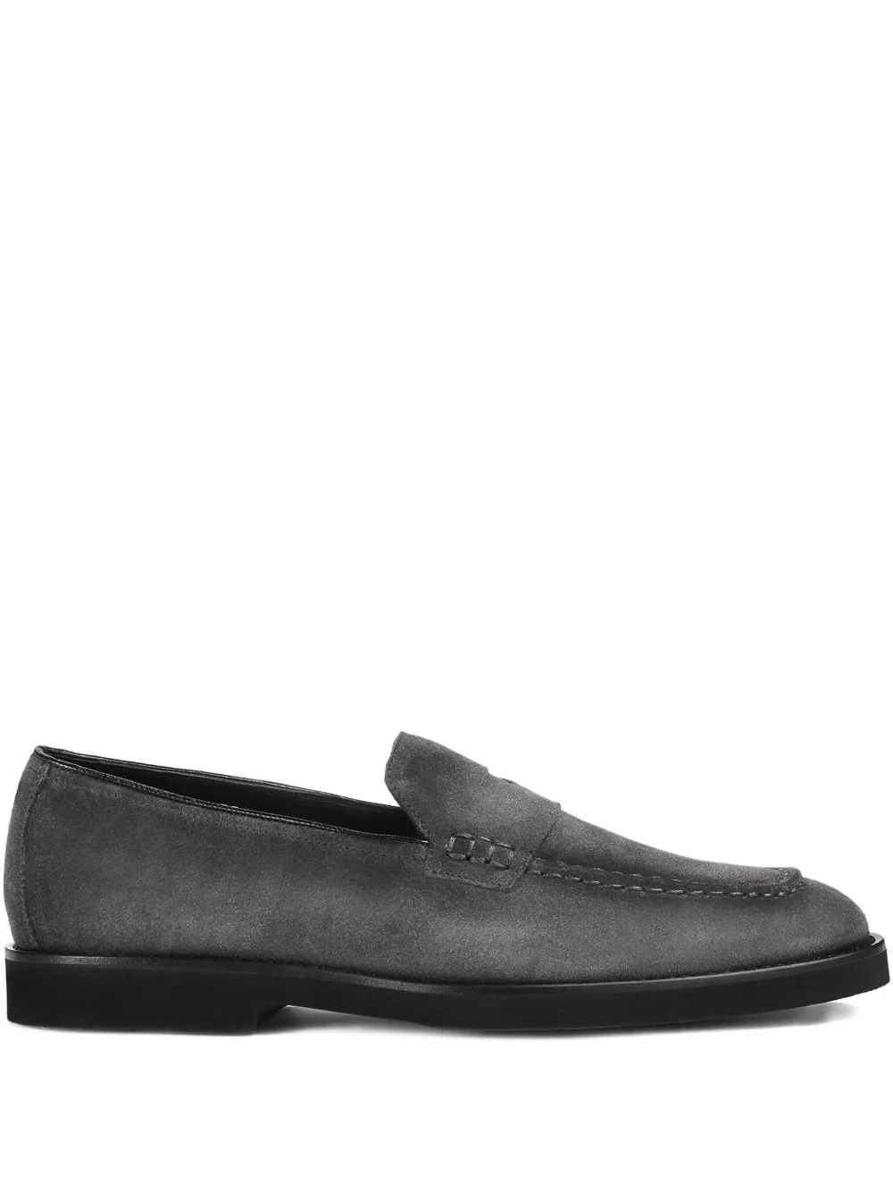 Doucal's suede loafers Grey