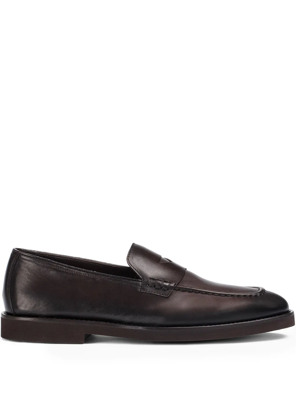 Doucal's leather loafers Brown