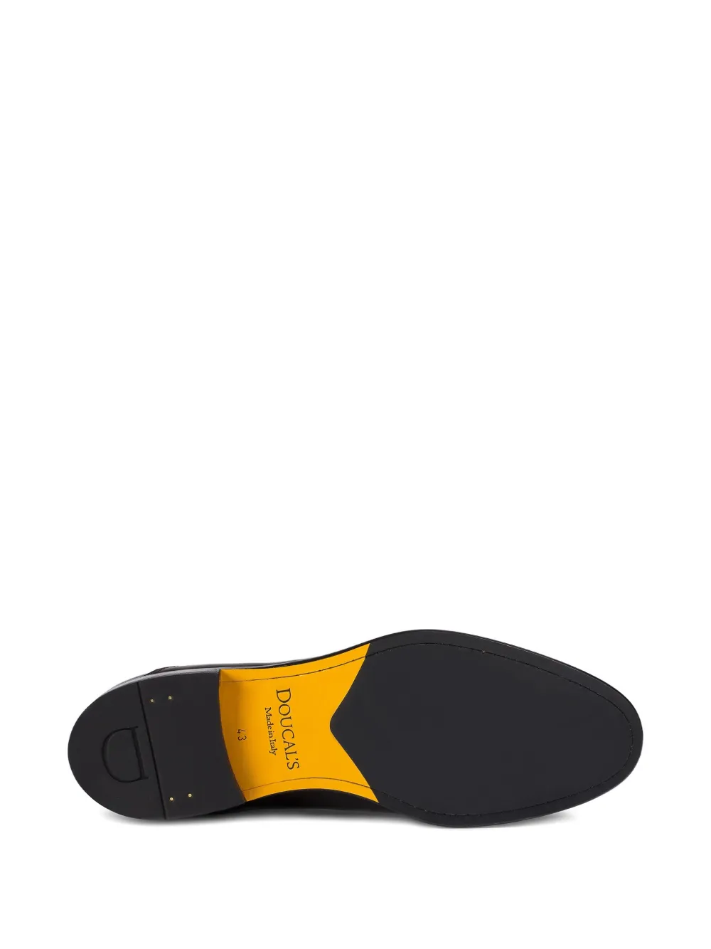 Doucal's elastic-panel leather chelsea boots Black
