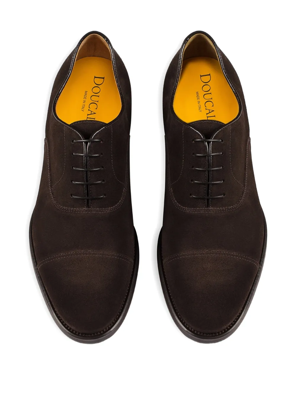 Doucal's suede lace-up shoes Brown