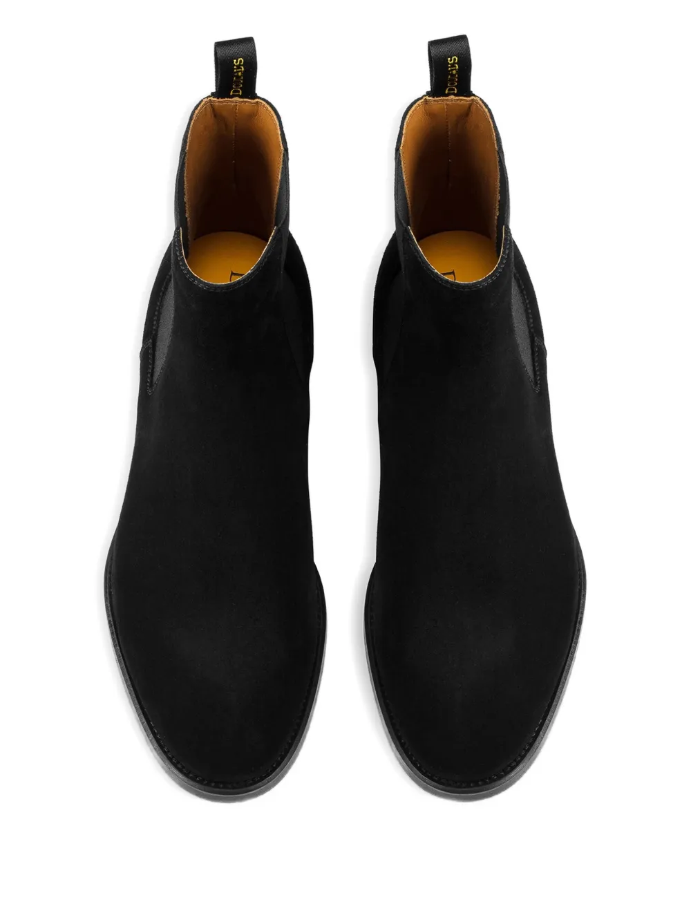 Doucal's suede elastic-sided boots Black