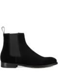 Doucal's suede elastic-sided boots - Black