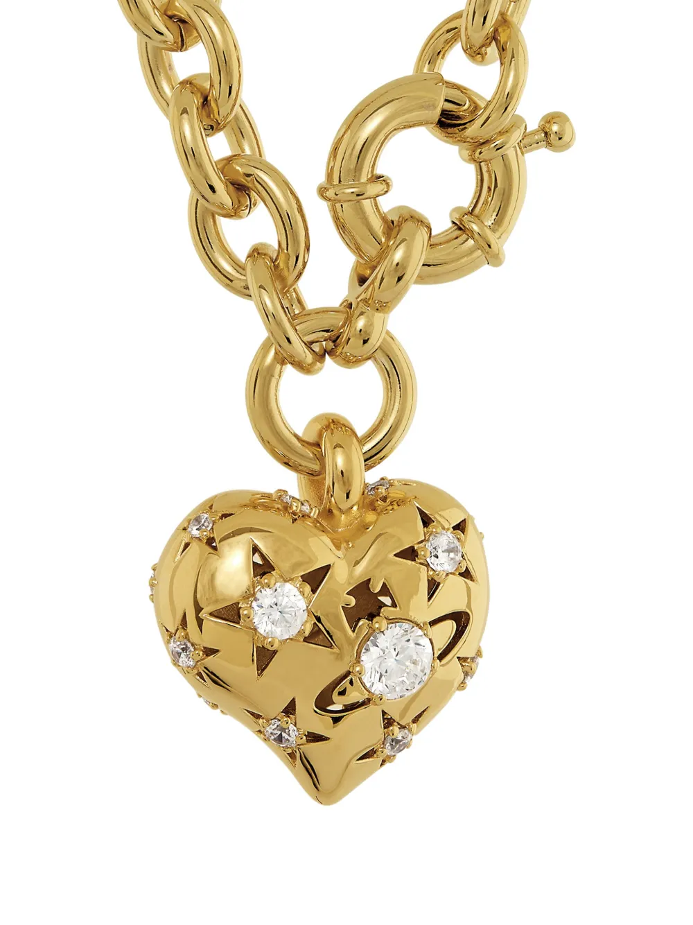 Vivienne Westwood heart embellished necklace - Oro