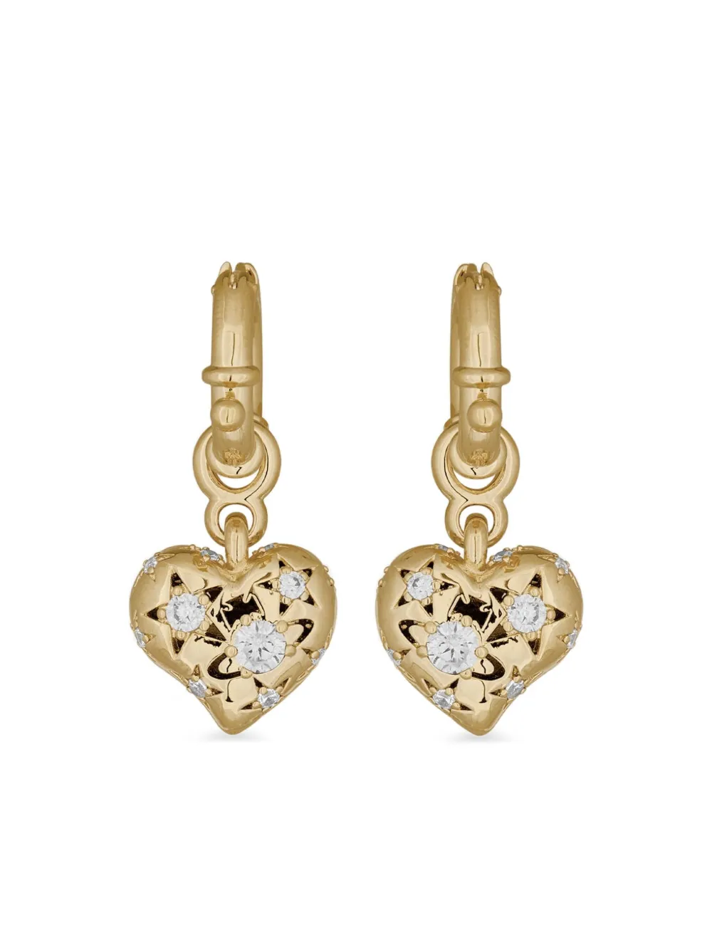 Vivienne Westwood Orecchini con cuori - Oro