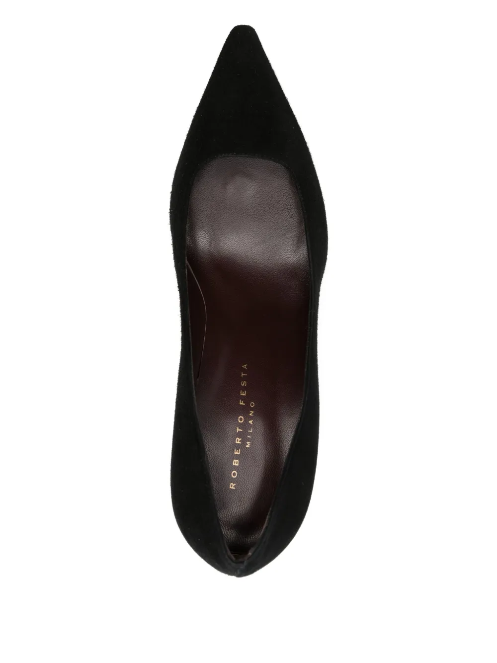 Roberto Festa 80mm Pointed-toe Suede Pumps In Black