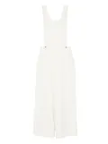 Vestiaire d'un Oiseau Libre corduroy dungarees - White