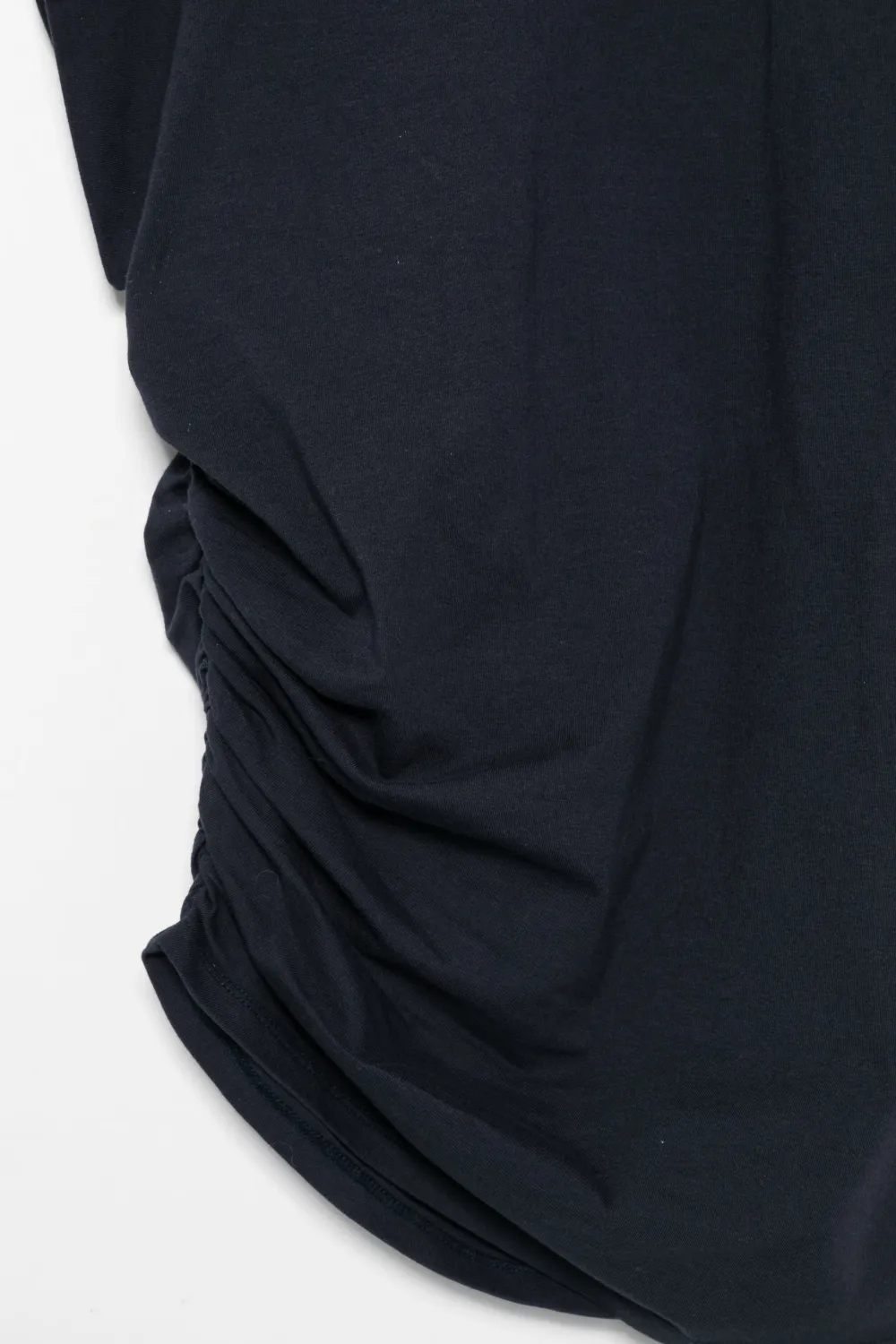 Officine Generale Isabelle Ruched Knitted Top In Blue