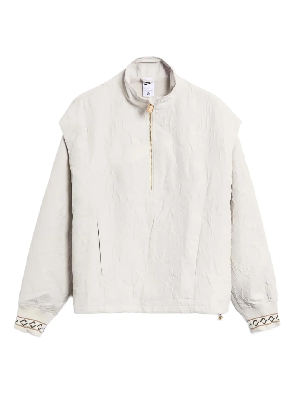 Nike textured panelled jacket - 072 Light Bone/Phantom