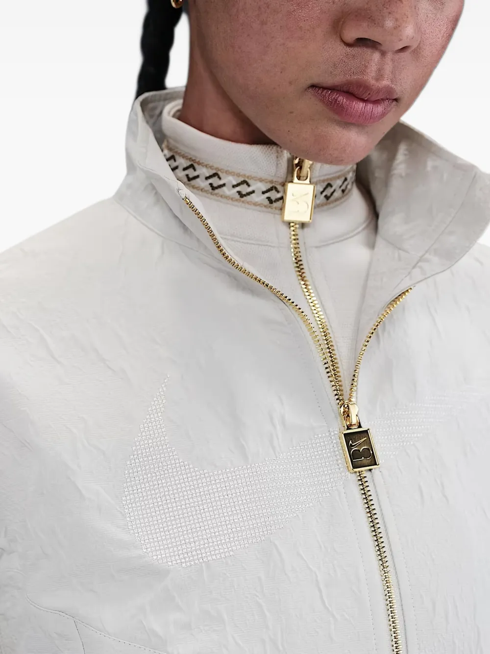 Nike Jack met vlakken en textuur 072 Light Bone Phantom