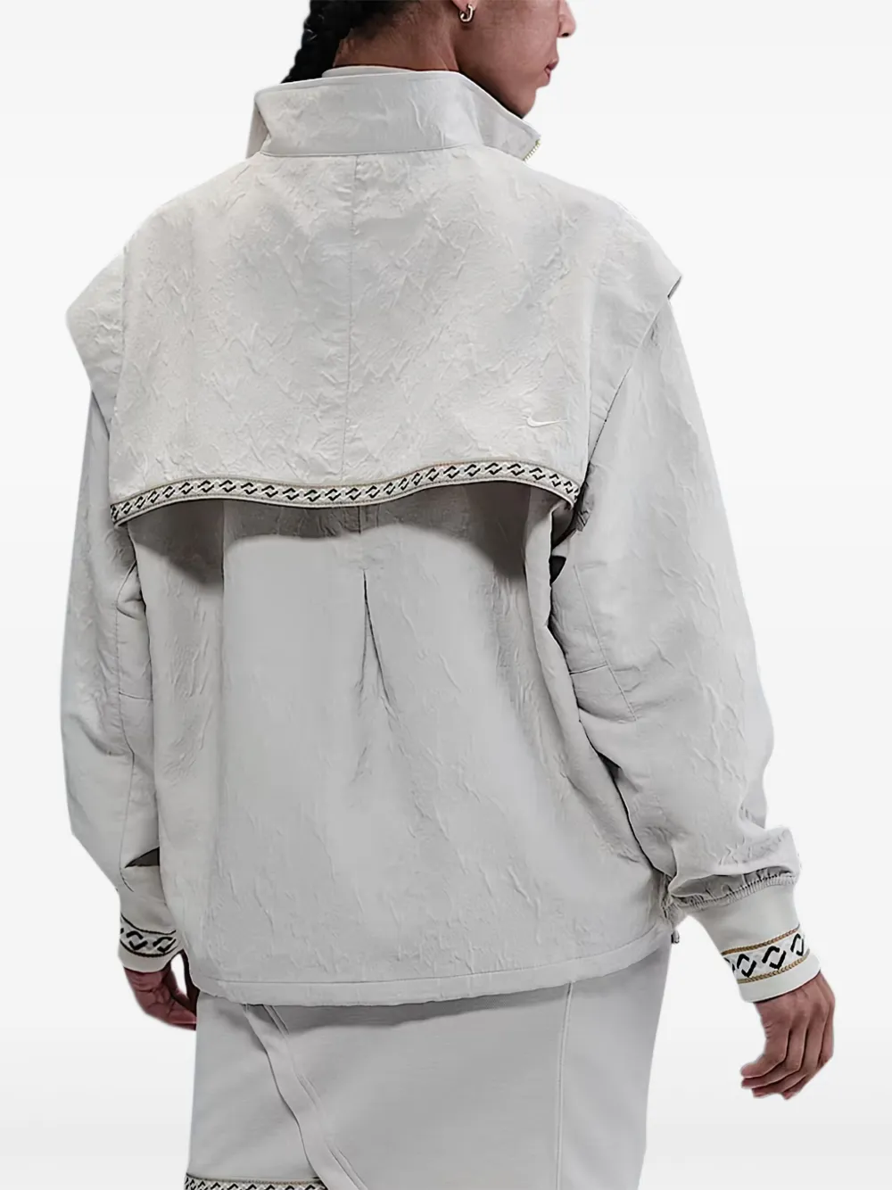 Nike textured panelled jacket | Biker Jackets | Image 2