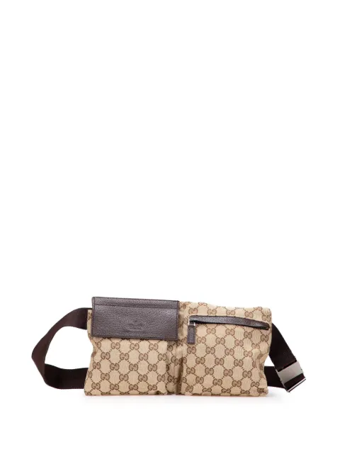 Gucci Pre-Owned Marsupio Double Pocket in tela GG con tasche 2000-2015