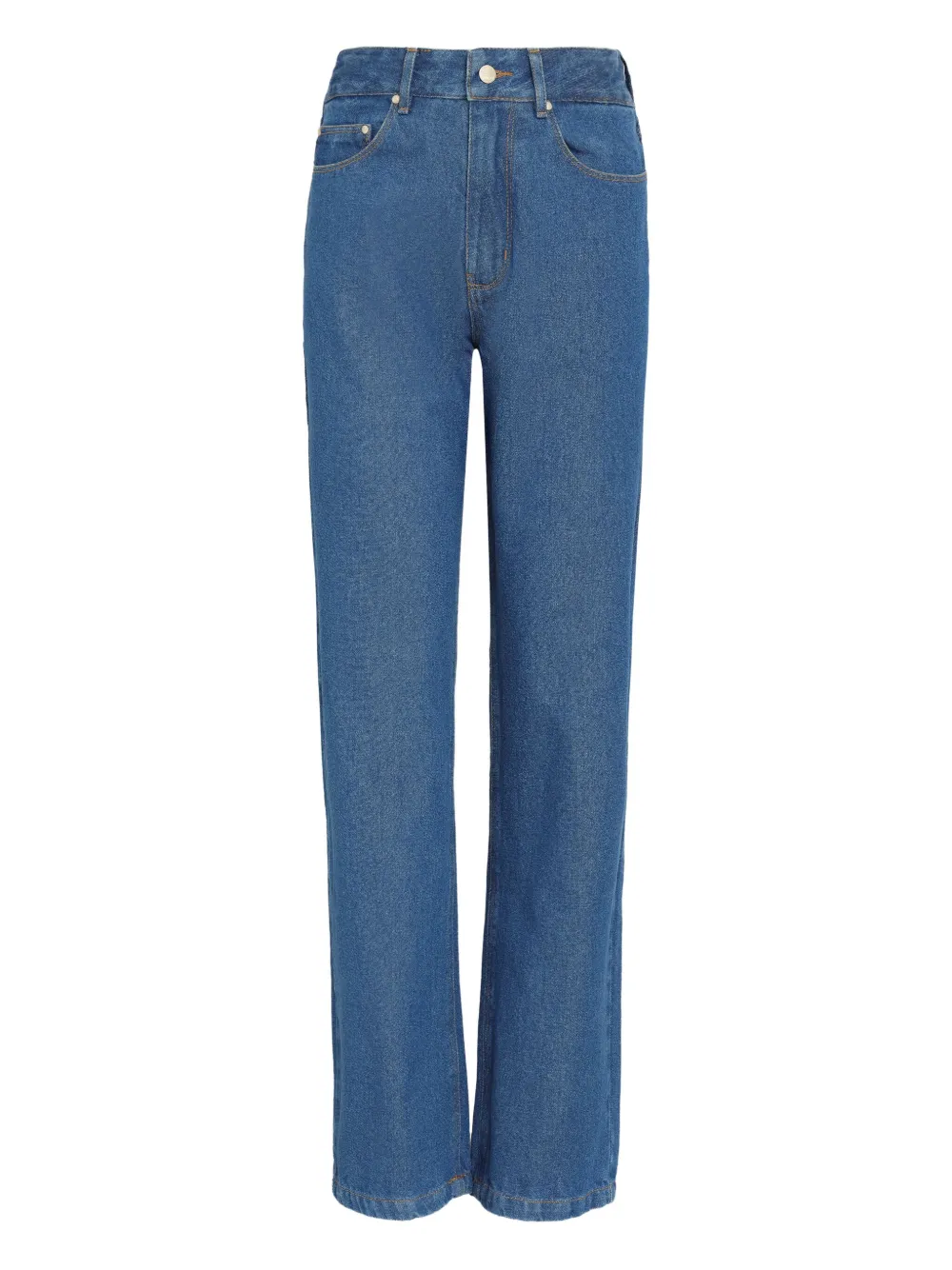 logo-patch denim trousers