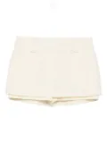 Vestiaire d'un Oiseau Libre wool skort - White