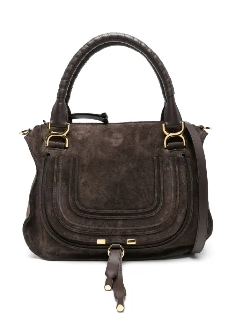 Chloé Wildleder-Tote Bag mit gerolltem Henkel