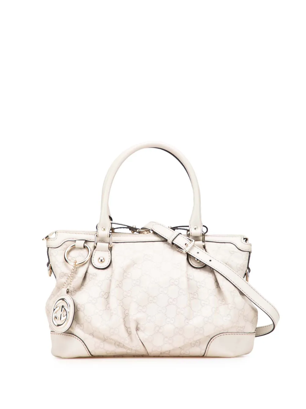 Gucci Pre-Owned 2000-2015 Guccissima Sukey satchel | White | Image 1