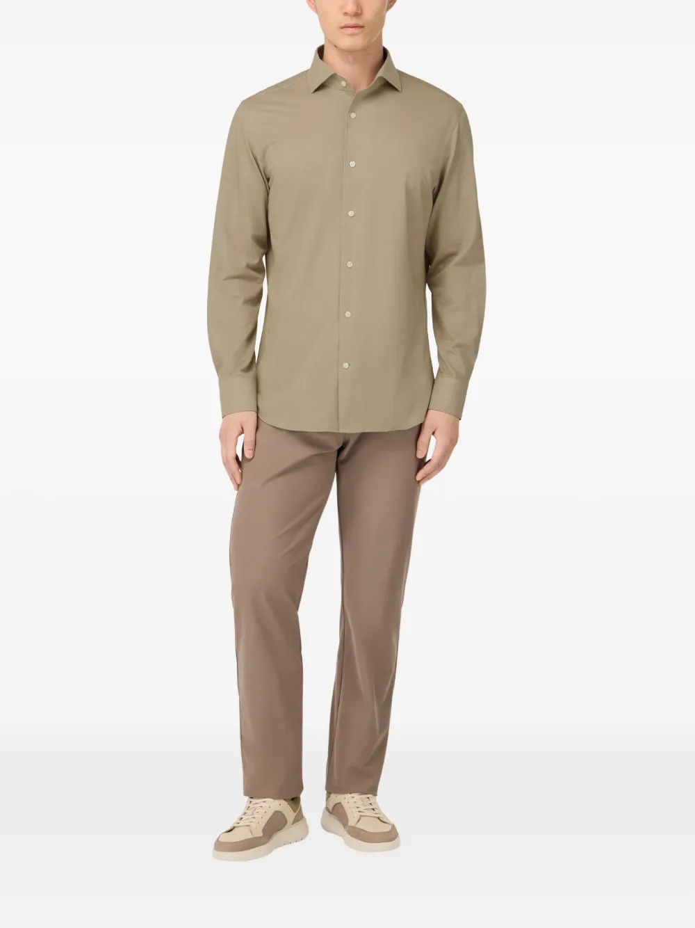 Boggi Milano long-sleeve shirt - Beige