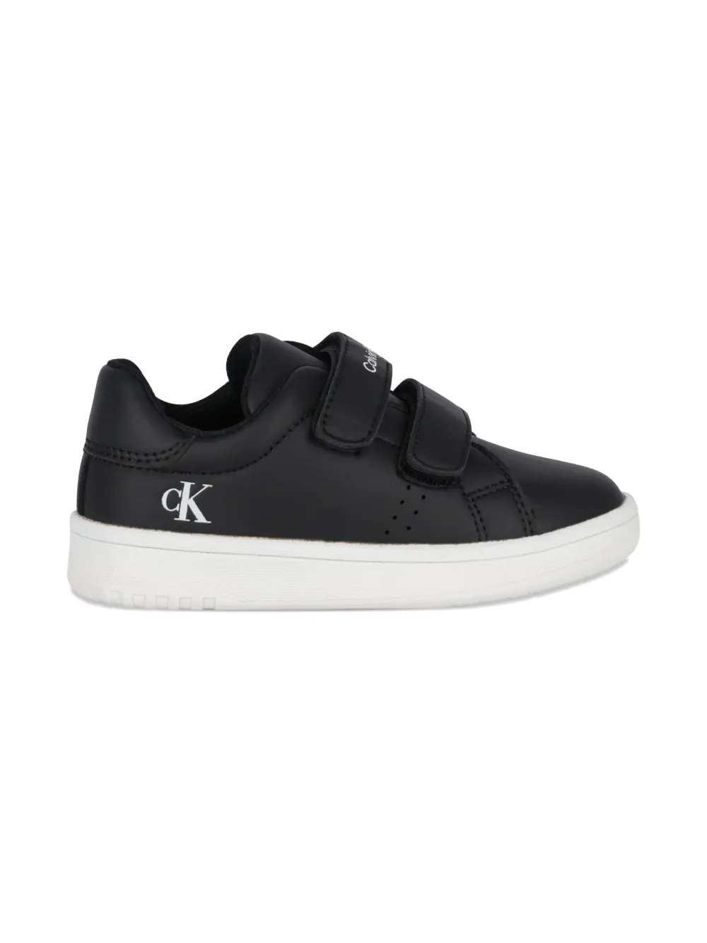 Calvin Klein Logo-print Sneakers In Black