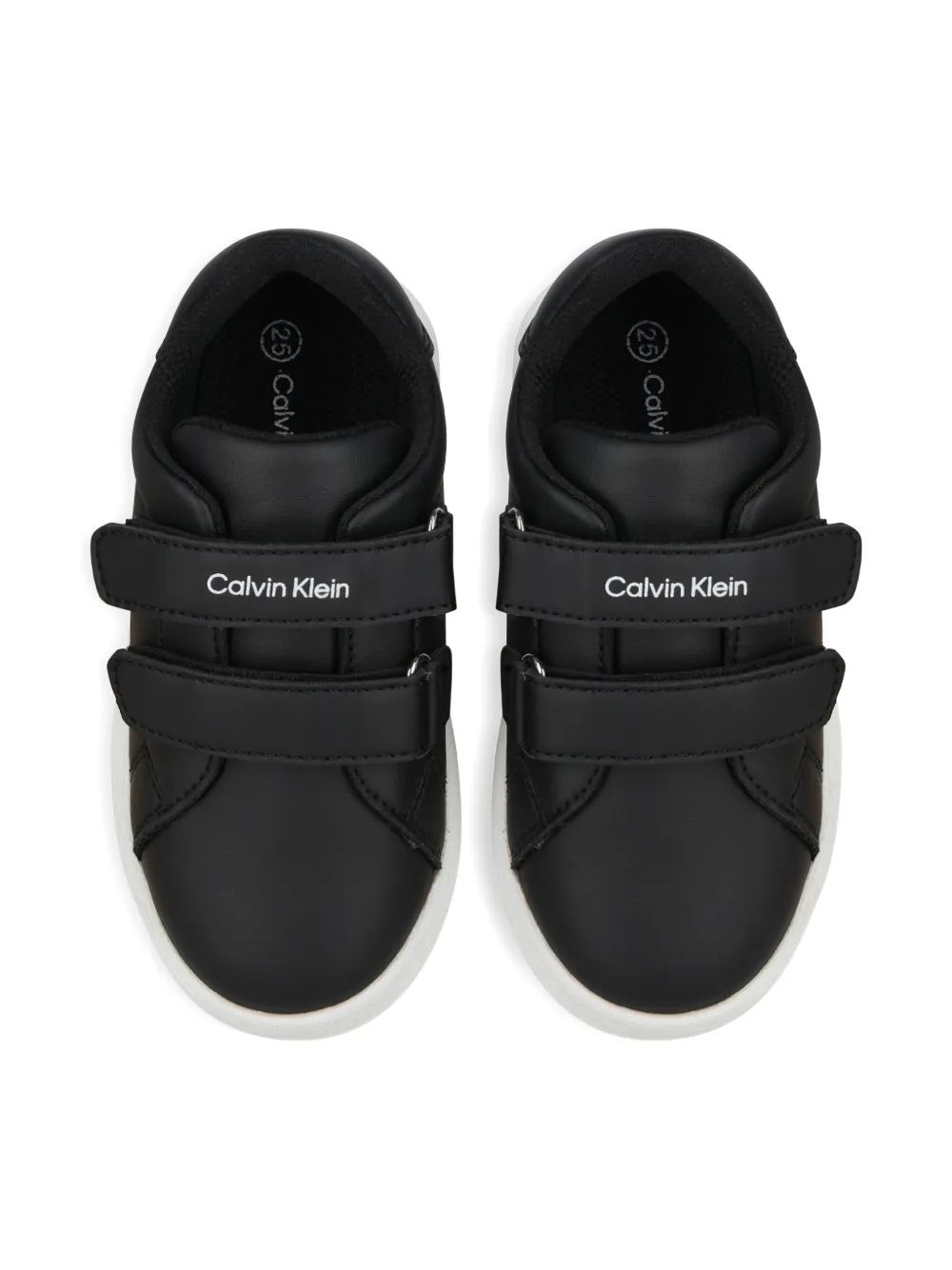 Calvin Klein Logo-print Sneakers In Black