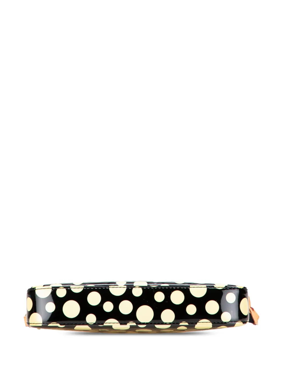 Pre-owned Louis Vuitton 2012 Yayoi Kusama Monogram Vernis Dots Infinity Pochette Accessoires Shoulder Bag In Black