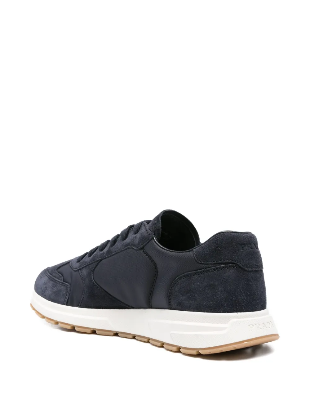 Prada Prax suède Re-Nylon sneakers Blauw