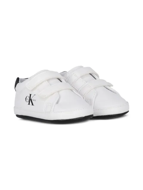 Calvin Klein Kids logo double-strap pre-walkers