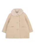 Mayoral faux-fur coat - Neutrals