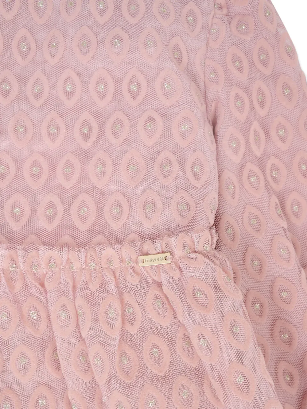 Mayoral embroidered tiered dress Roze