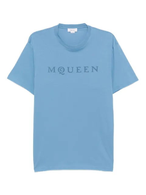 Alexander McQueen playera con logo estampado