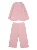Mayoral cable-knit tracksuit set - Pink
