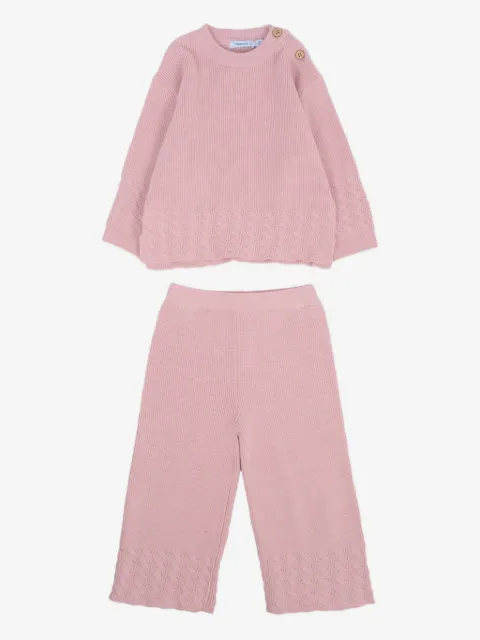 Mayoral cable-knit tracksuit set