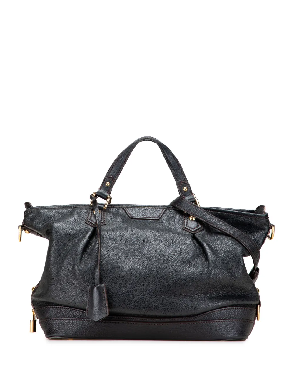 Louis Vuitton Pre-Owned 2010s モノグラム マヒナ ステラ PM サッチェルバッグ - ブラック Louis Vuitton Pre-Owned 2010s モノグラム マヒナ ステラ PM サッチェルバッグ - ブラック