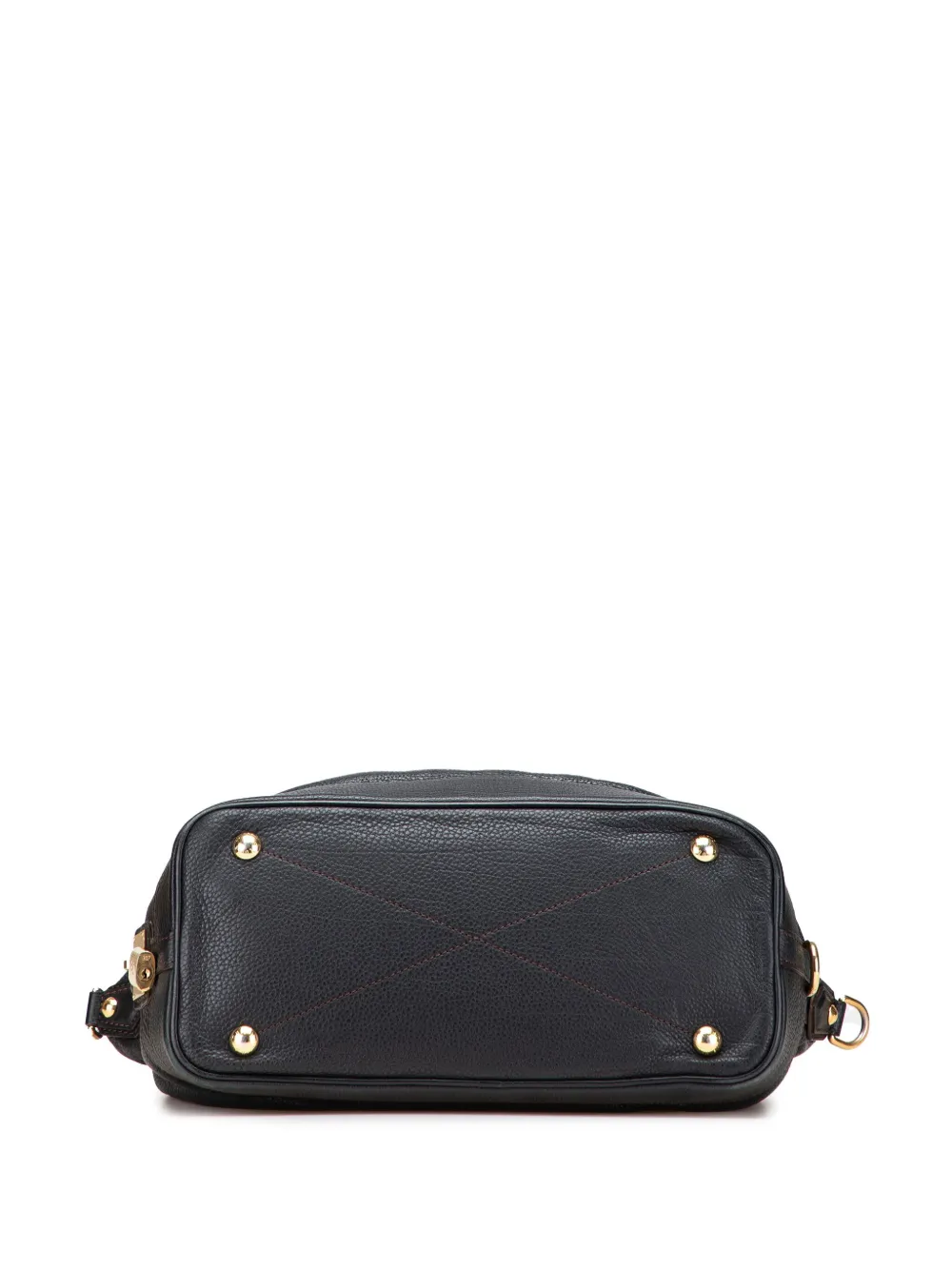 Pre-owned Louis Vuitton 2010 Monogram Mahina Stellar Pm Satchel In Black