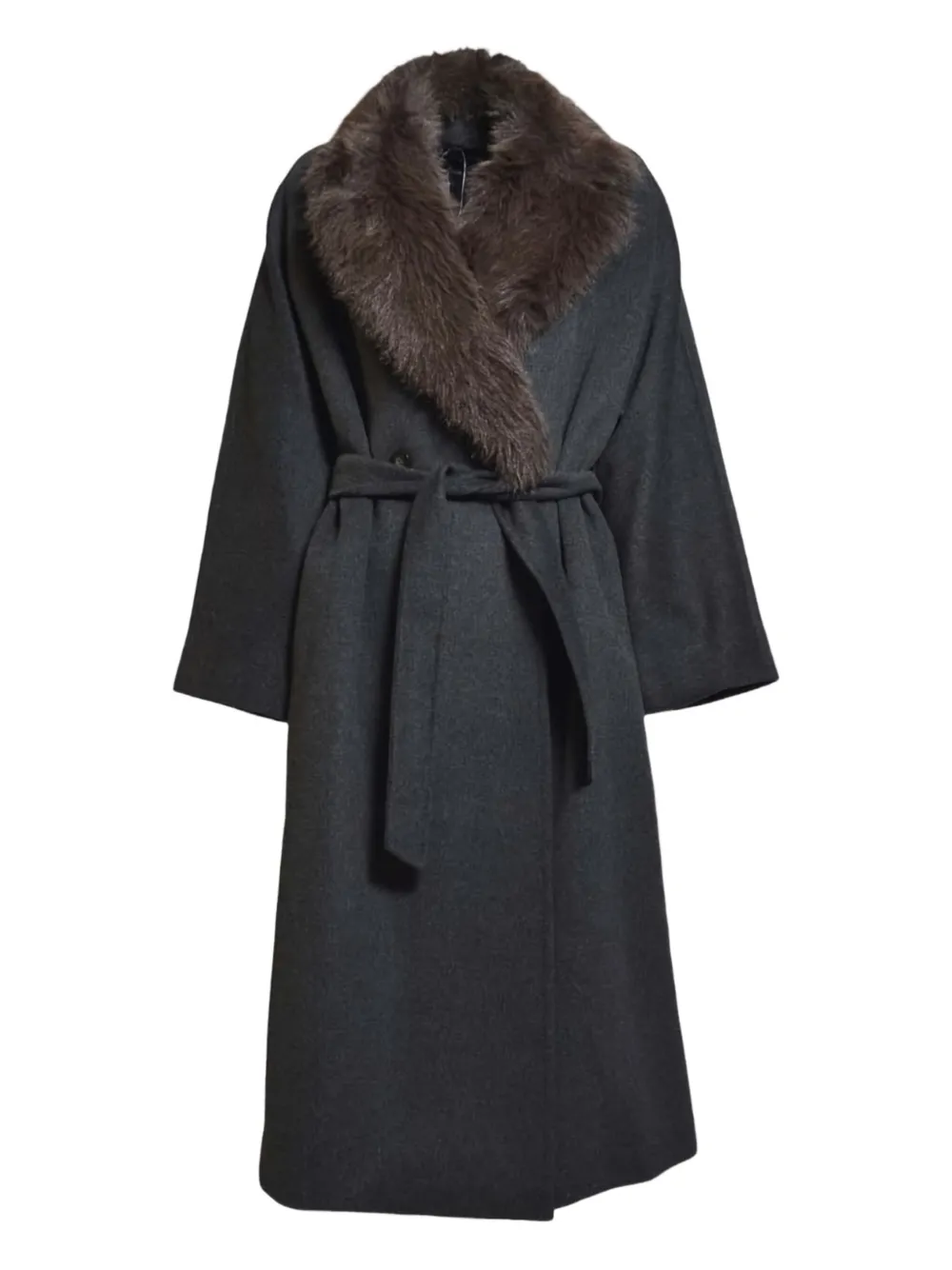 Weekend Max Mara abrigo con cinturón | gris | Image 1