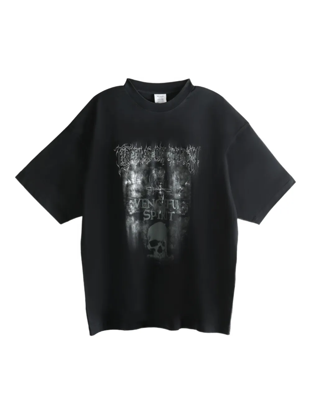 VETEMENTS cotton T-shirt Zwart