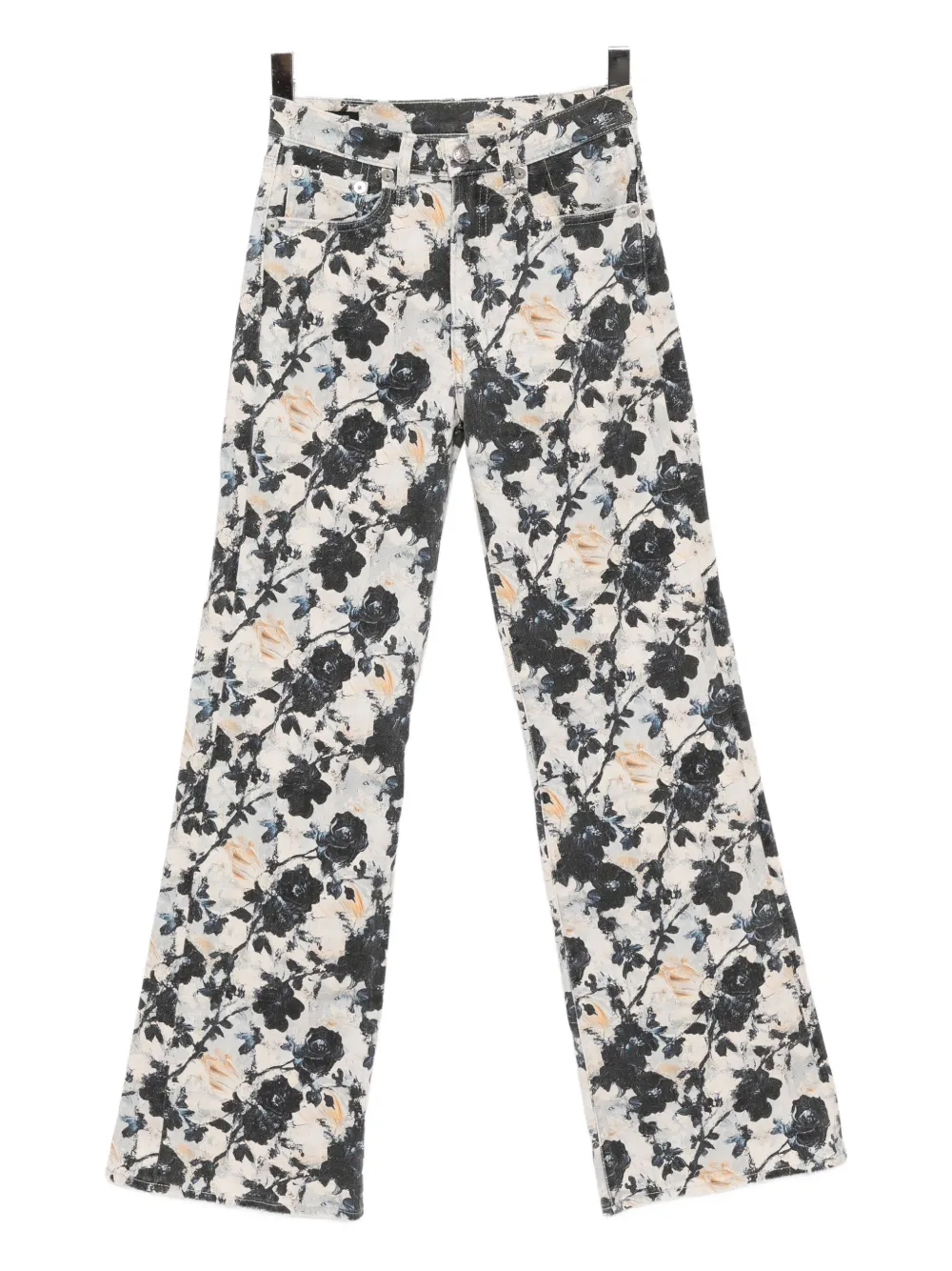 R13 Charlotte Flared Jeans In Black