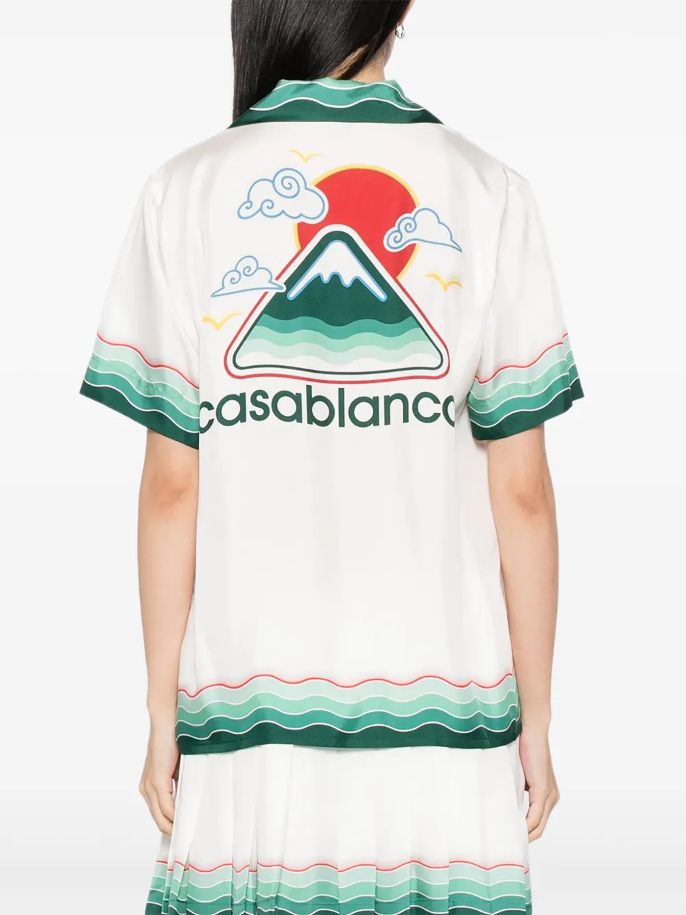 Casablanca Montagne Ondulee blouse Wit