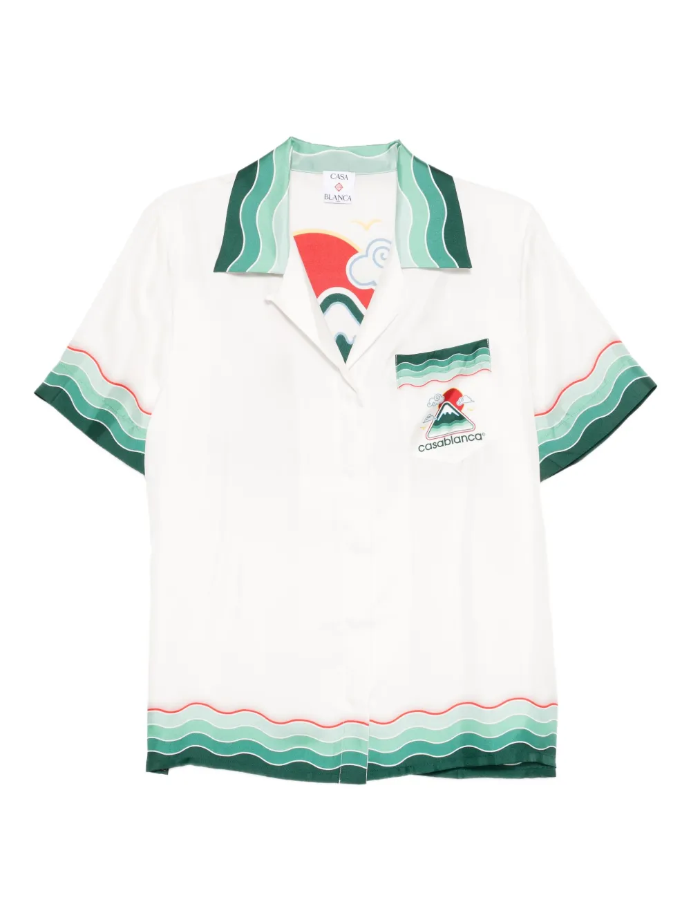Casablanca Montagne Ondulee blouse Wit