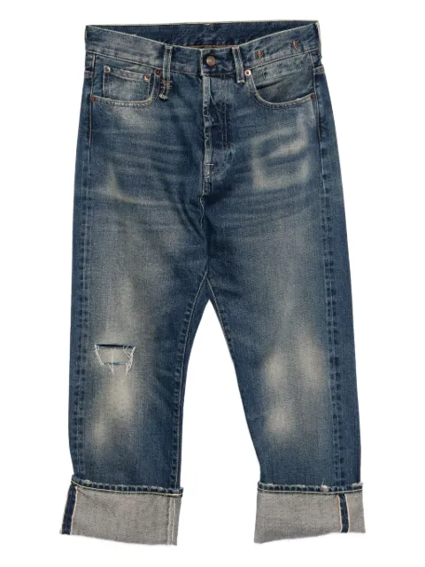 R13 Jeans mit Umschlag