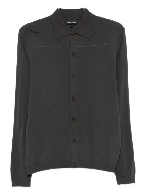 Emporio Armani polo-neck button cardigan
