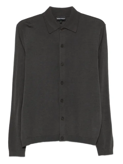 Emporio Armani cárdigan con cuello de playera tipo polo